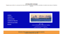 Desktop Screenshot of fundacionciudad.org.ar